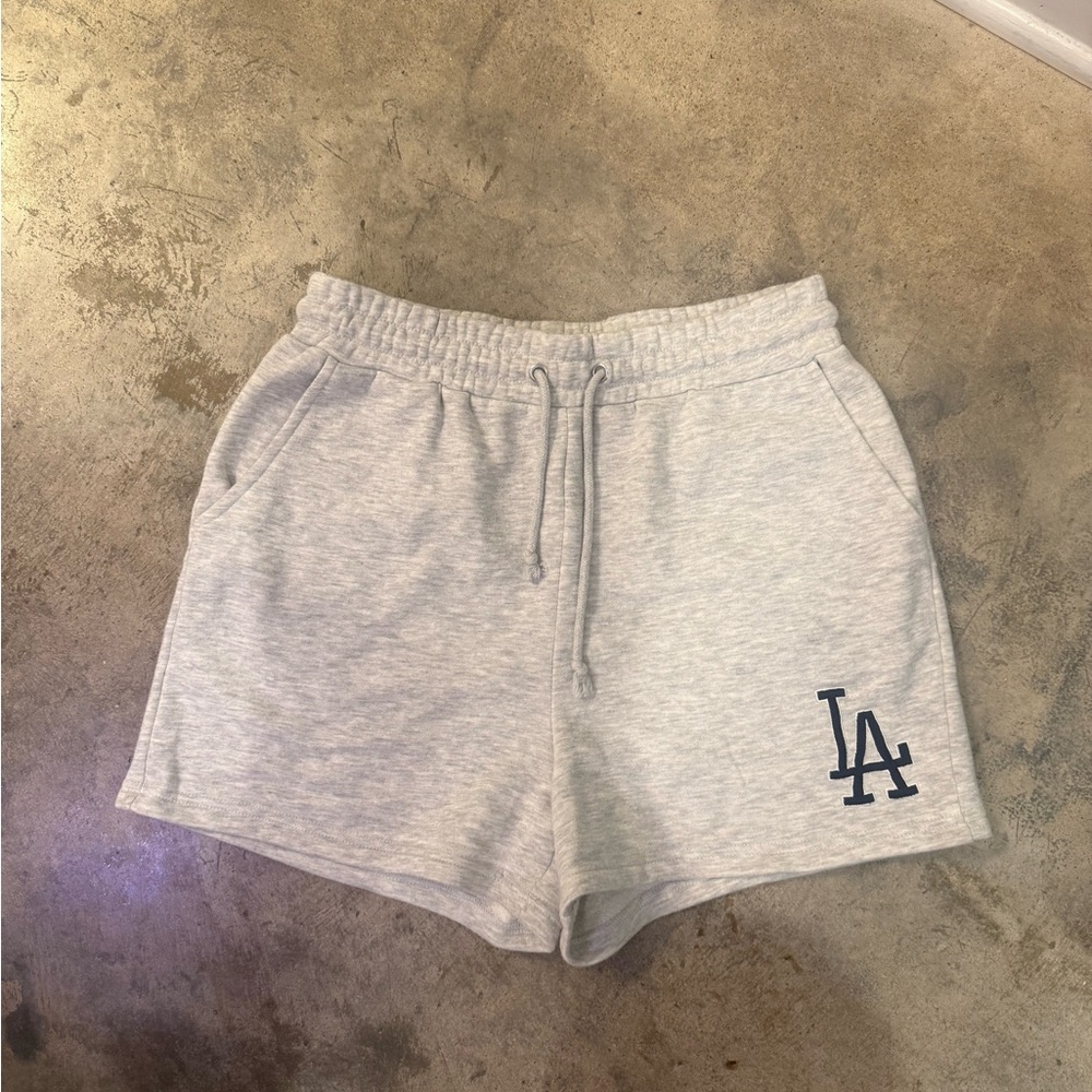 LA Logo Light Gray Women's Sweat Shorts